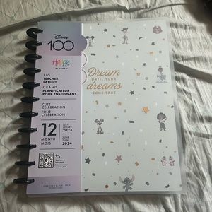 NEW Disney 100 Happy Planner 2023/2024 - Teacher Layout - Walmart Exclusive